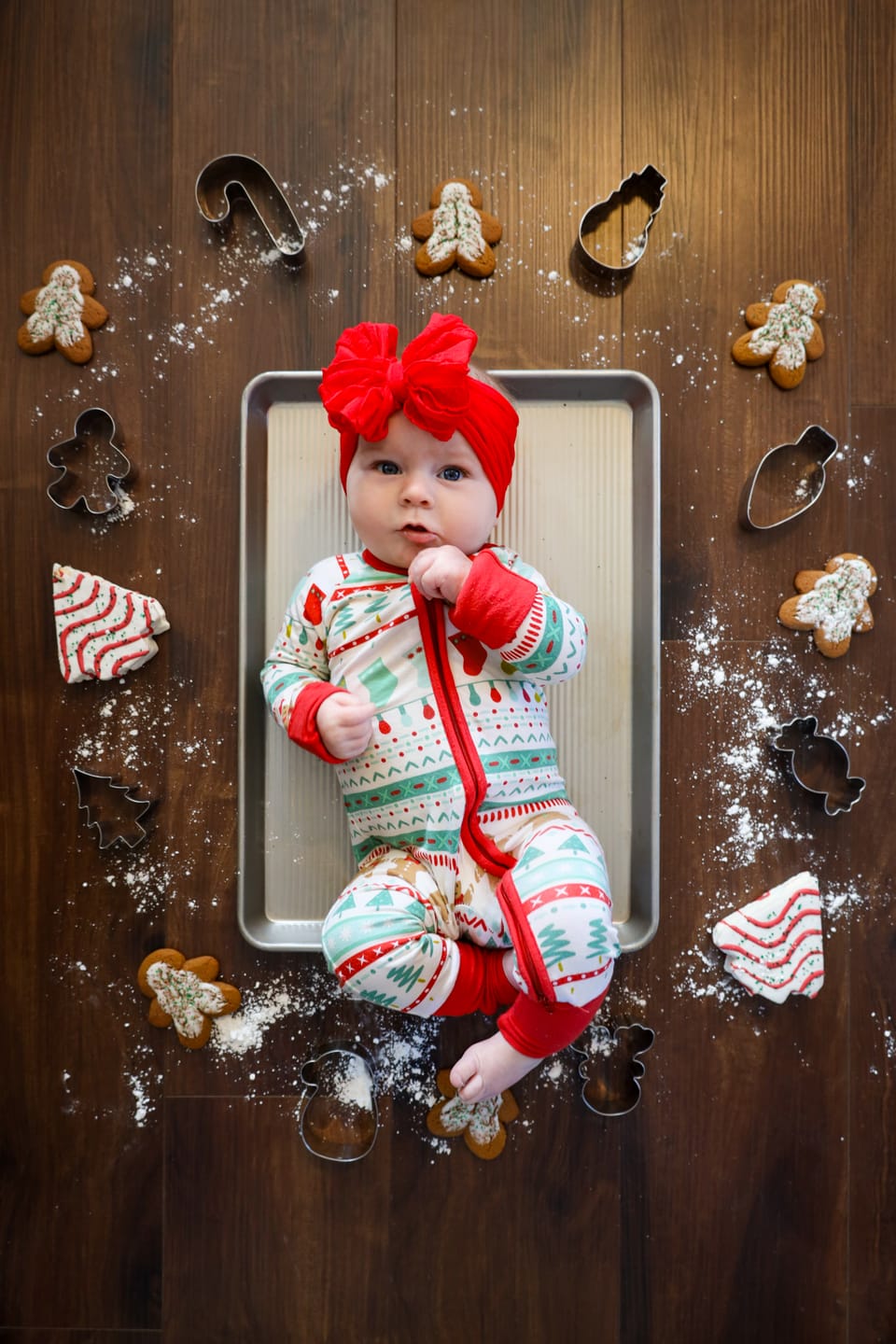 Customer photo review of Ruffled Headband-Bright Red