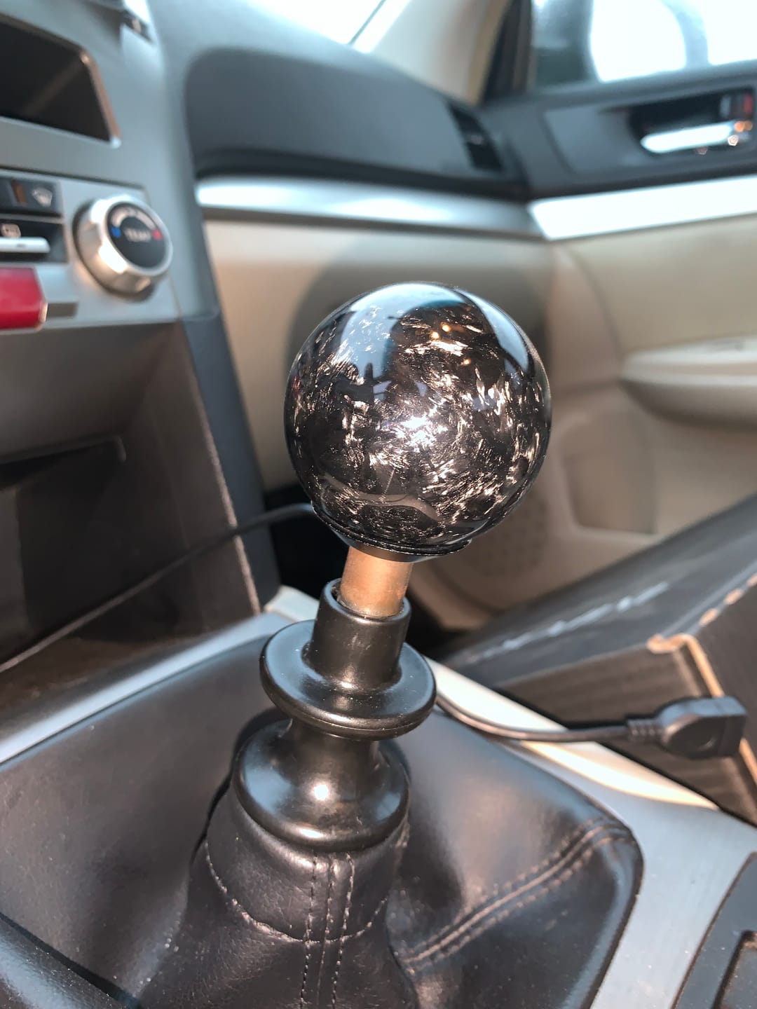 Customer photo review of Forged Carbon Fiber Shift Knob