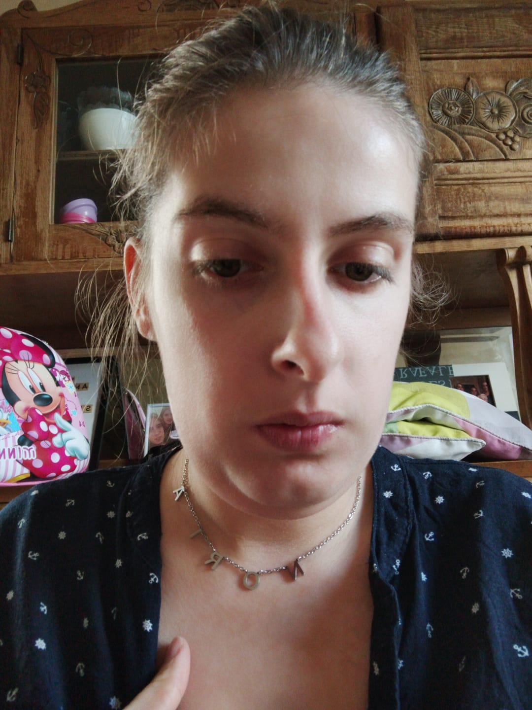 Customer photo review of Collier Choker Initiales