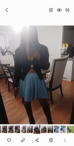 Customer photo review of V-Neck Knitted Cardigan