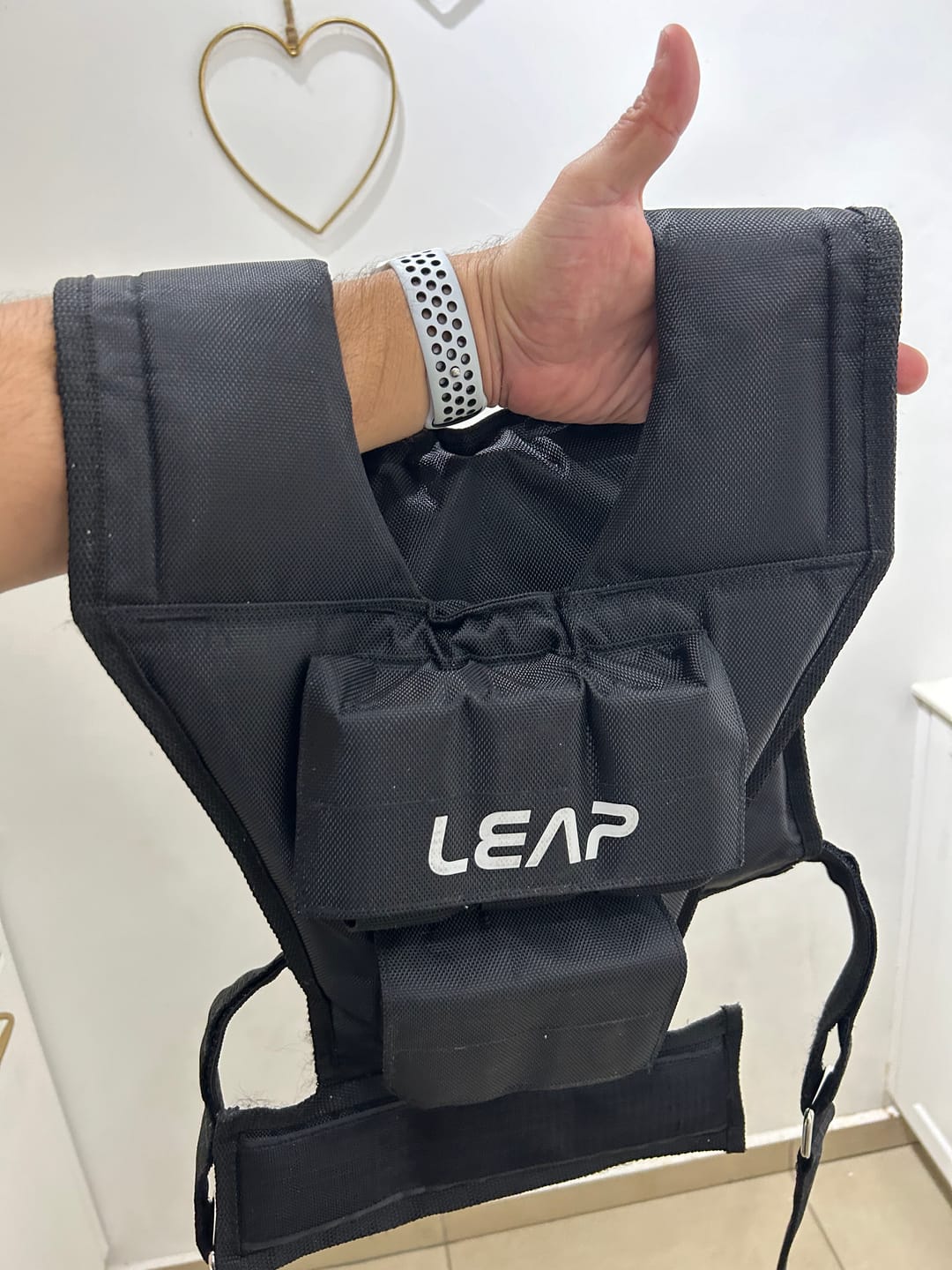 Customer photo review of ווסט משקולות 10 ק"ג LEAP