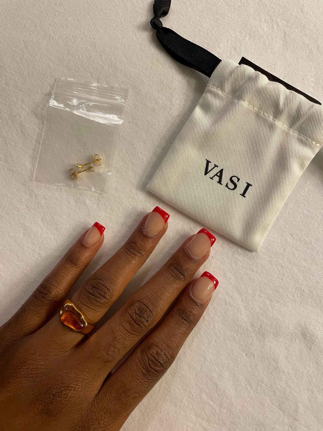 Customer photo review of Irregular Gemstone Ring