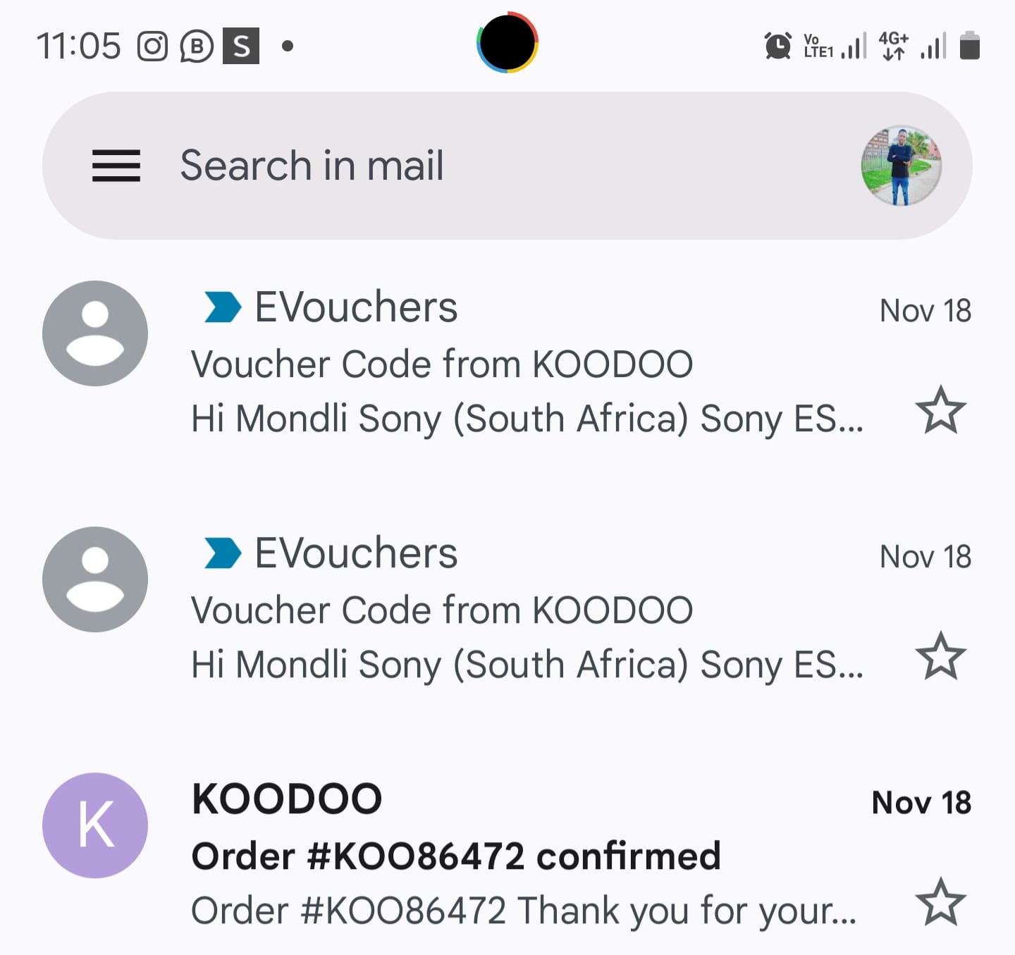 Customer photo review of PSN Wallet Top Up R1000. Digital code will be emailed