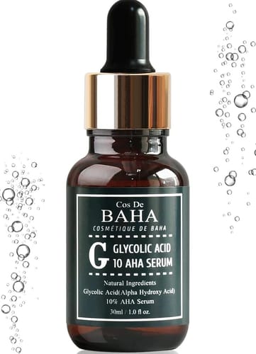 Customer photo review of Glycolic Acid 10% Peel Serum for Facial 30ml