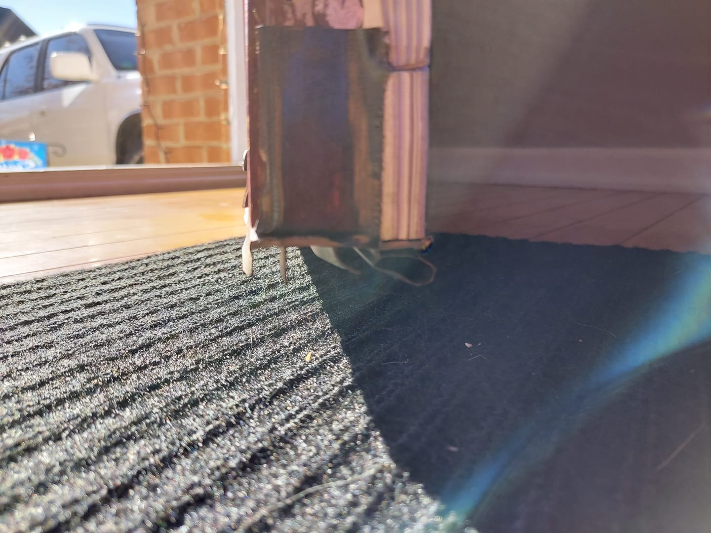 Customer photo review of Therma-Tru Drive-On Door Sweep