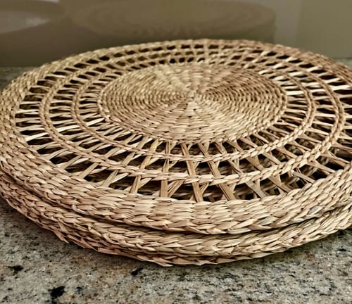 Customer photo review of Free Gift | Breeze Seagrass Placemat (Set of 4)