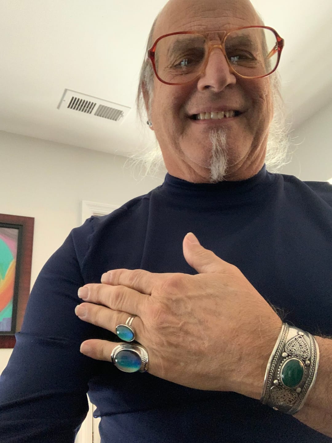 Customer photo review of Oval Mood Ring