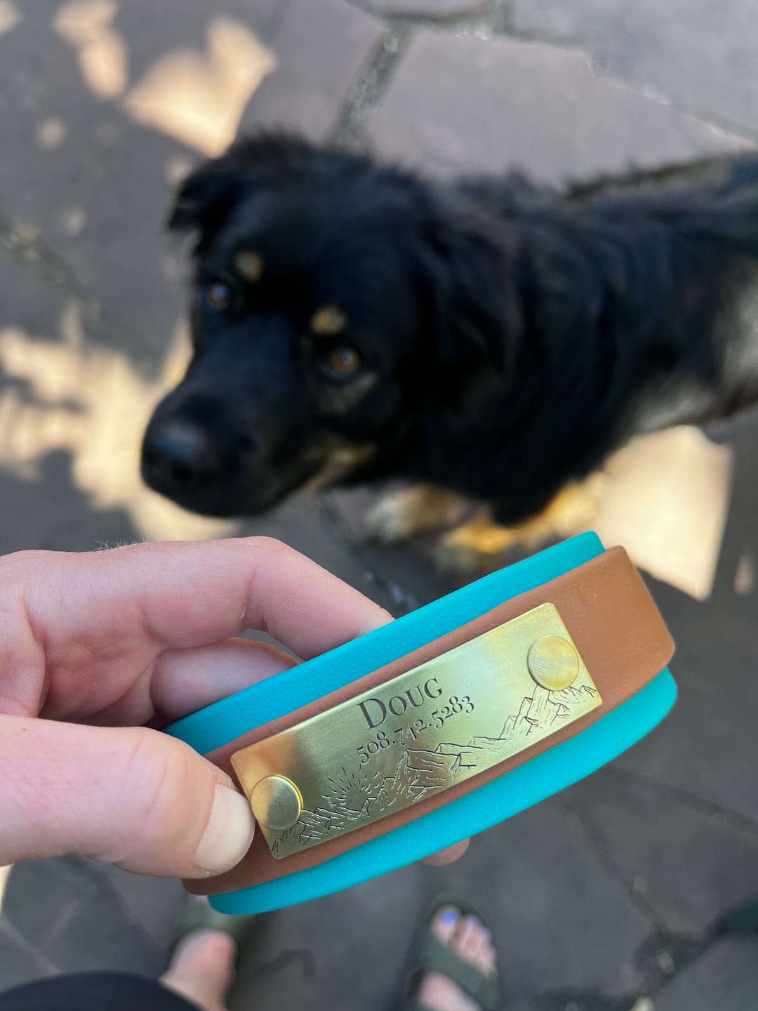Customer photo review of Designer Rivet-On Tag