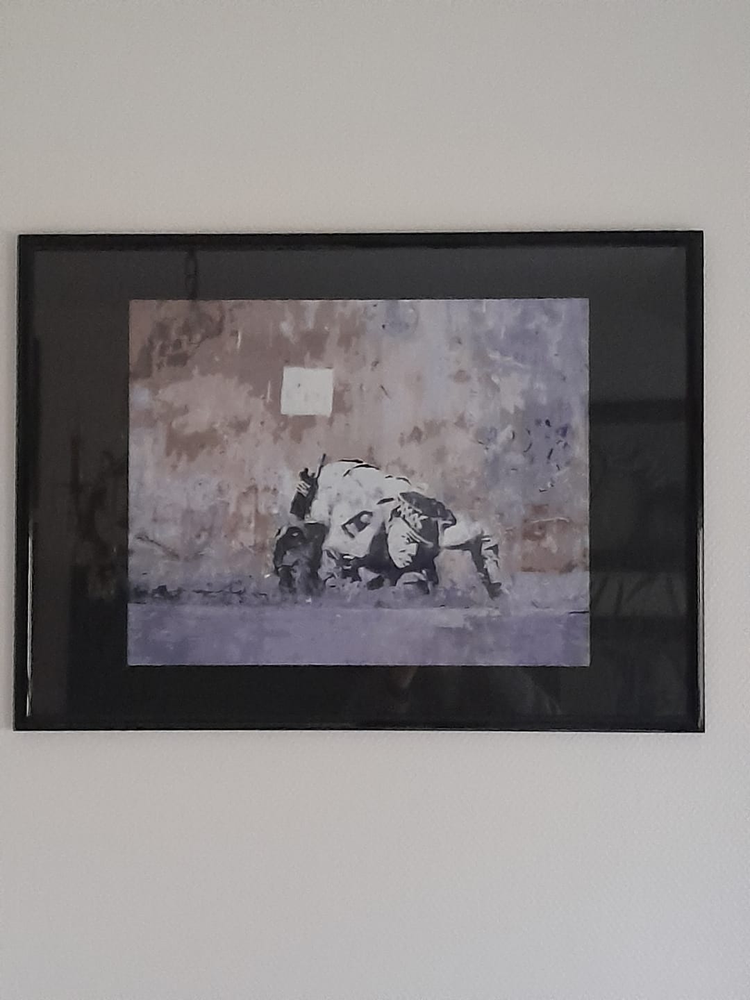 Customer photo review of Banksy Snorting Copper Policeman Curtain Street Shoreditch London