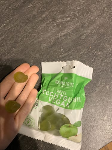 Customer photo review of Bio Fruchtgummi Grüner Apfel