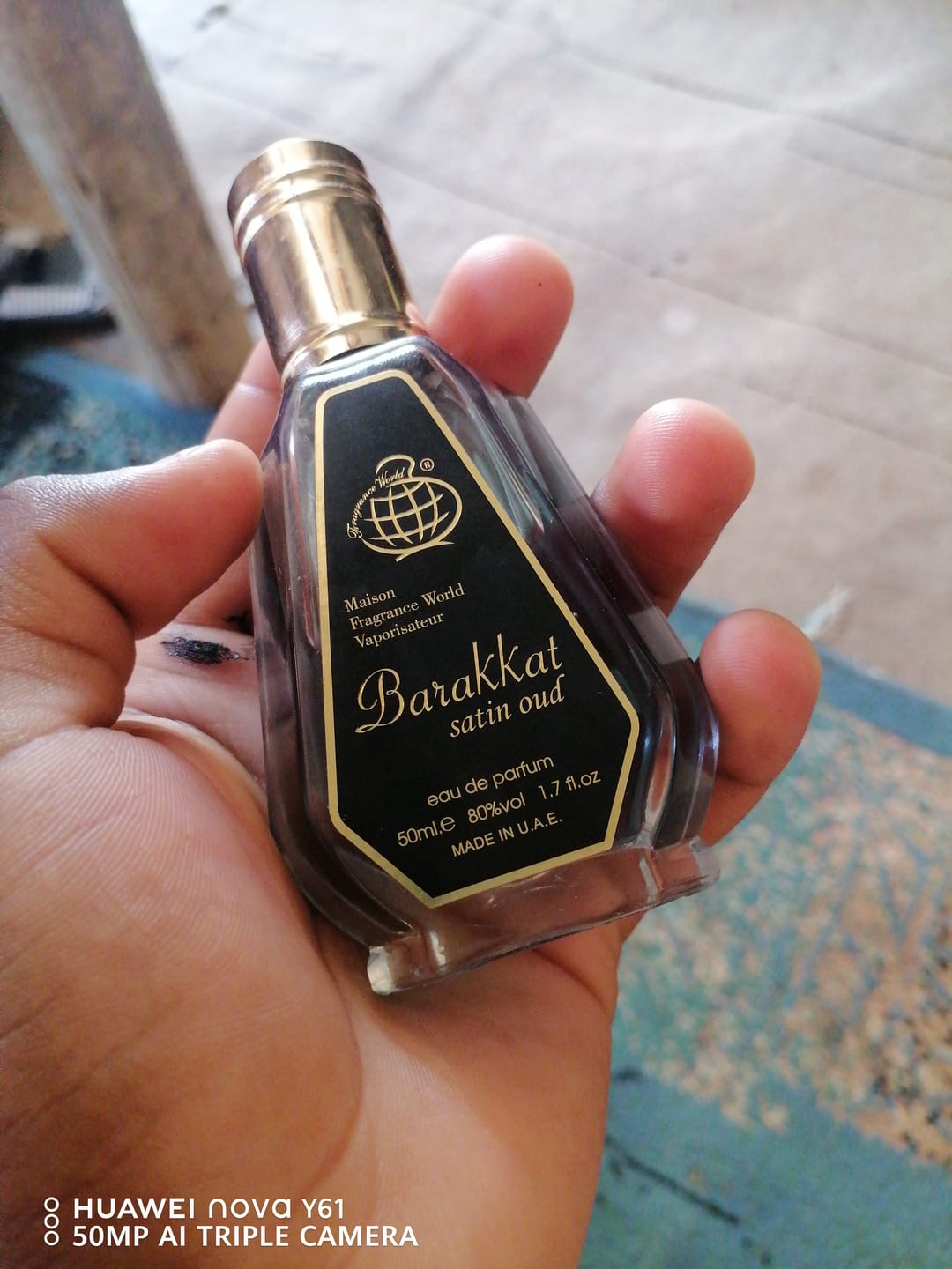 Customer photo review of Barakkat satin oud Eau De Parfum 50ml