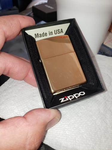 Customer photo review of Classic Lighter | High Polish Brass