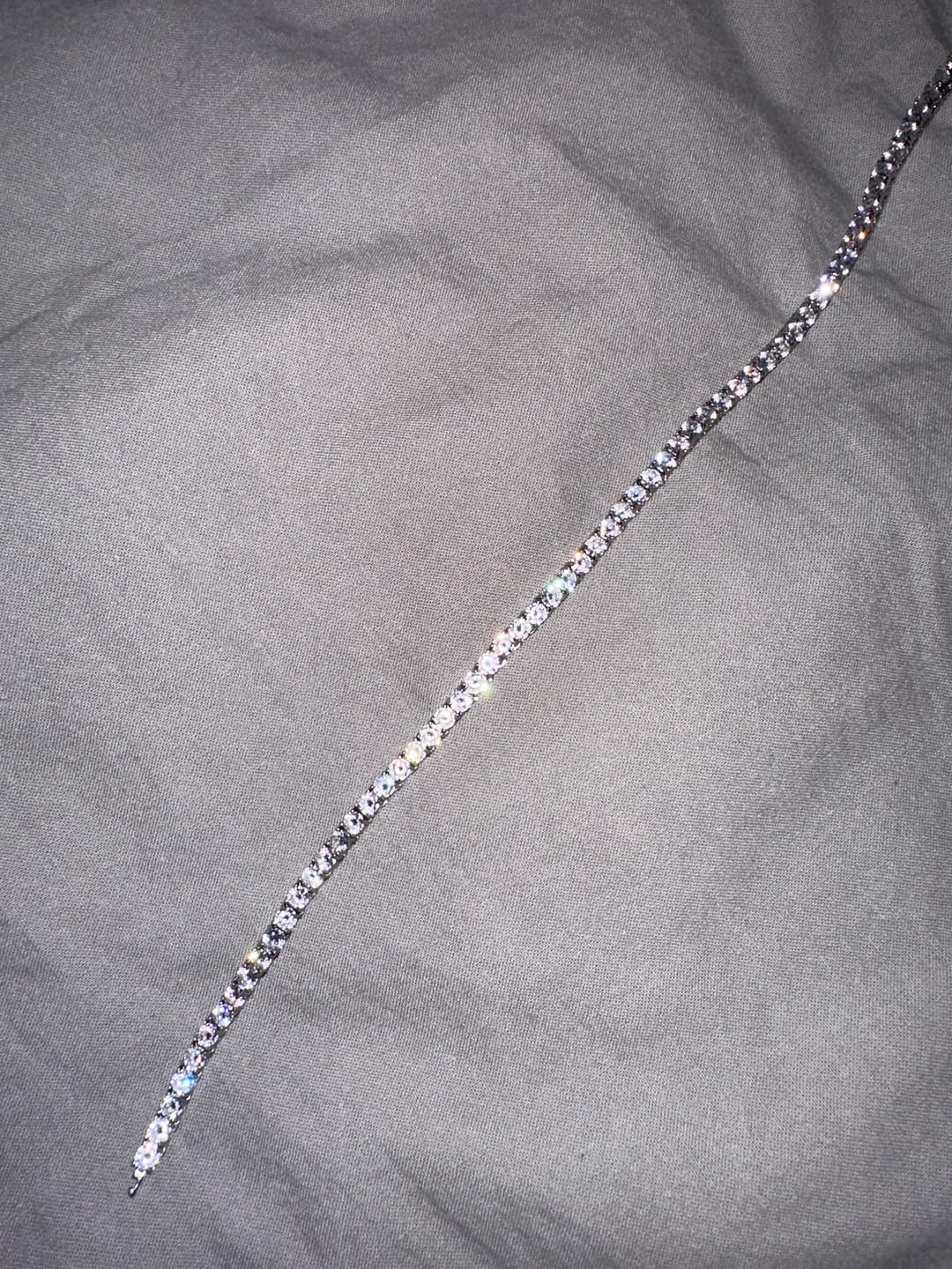 Customer photo review of ICE BREAKER CHAIN. - 4MM WHITE GOLD