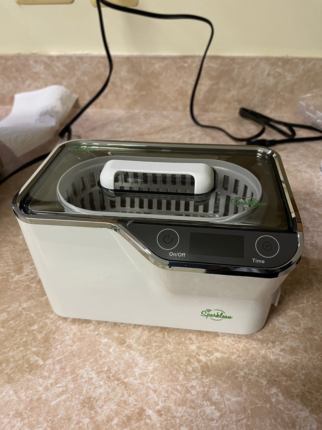 Customer photo review of Sparklean® Professional Ultrasonic Cleaner — 40 kHz for jewelry & watches
