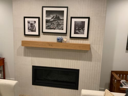 Customer photo review of Contemporary Mantels