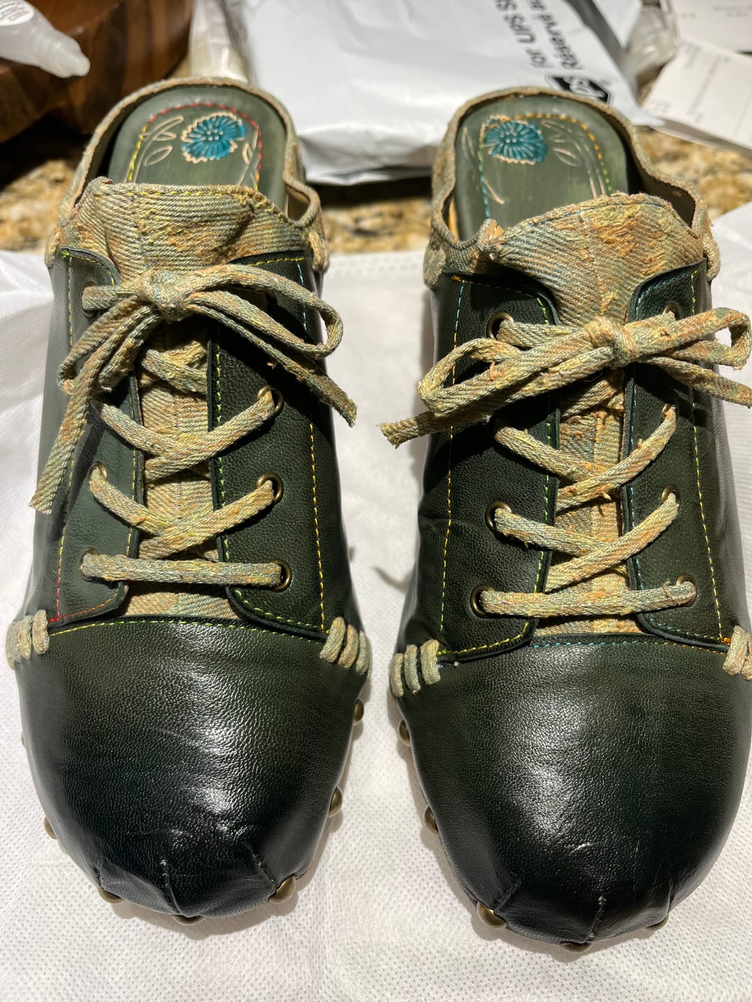 Customer photo review of Vintage Handmade Round Toe Sandals