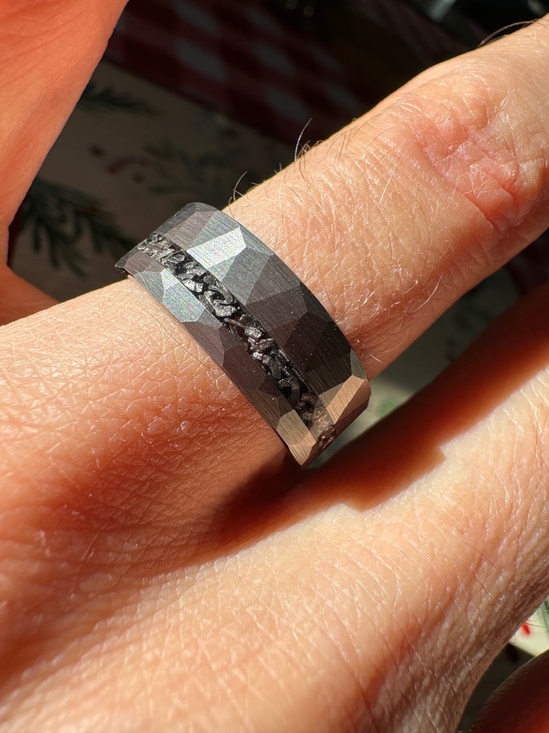Customer photo review of Hammered Meteorite