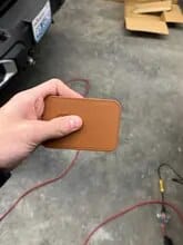 Customer photo review of Magsafe Magnetic Leather Wallet