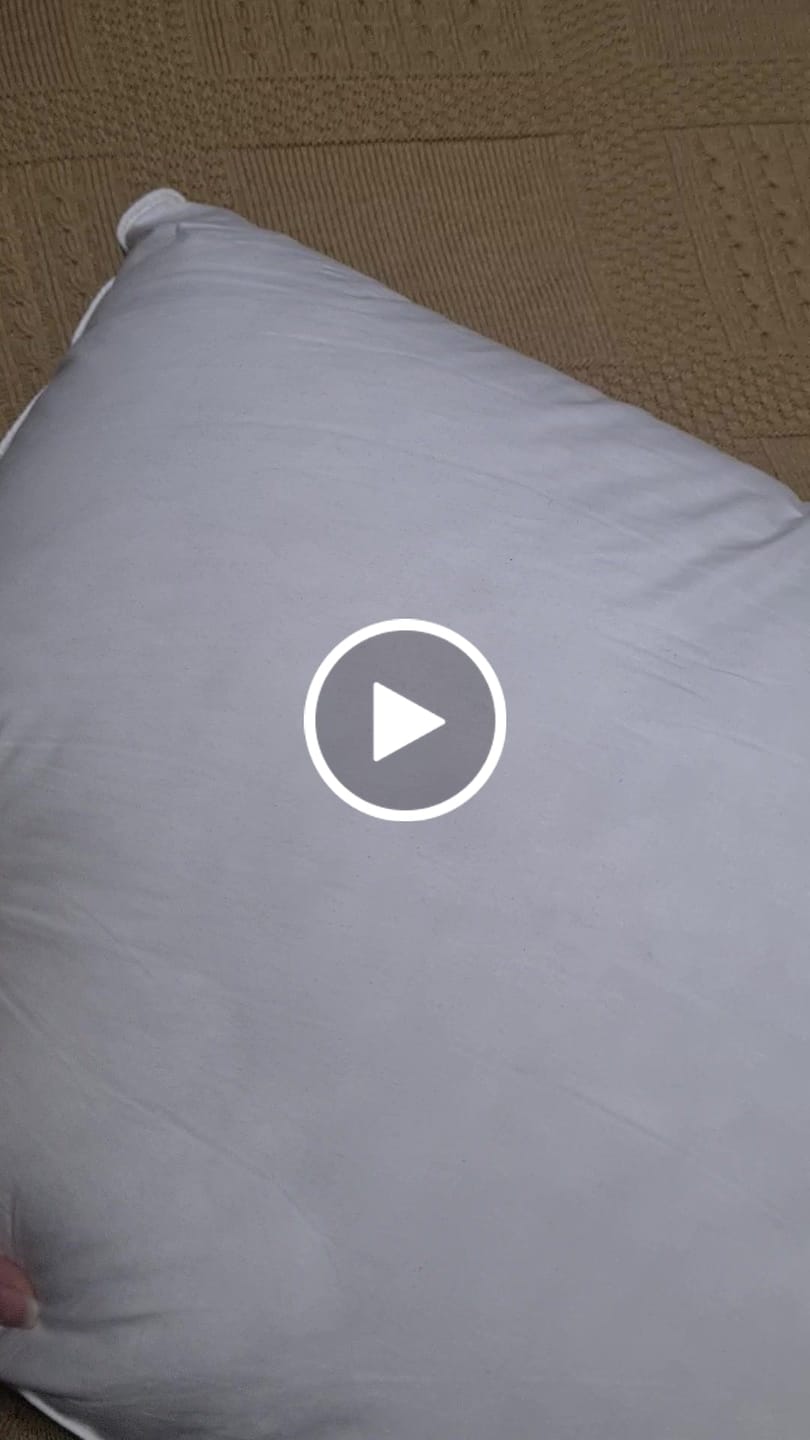 Customer video review of Luxurious Plain Hotel Pillow