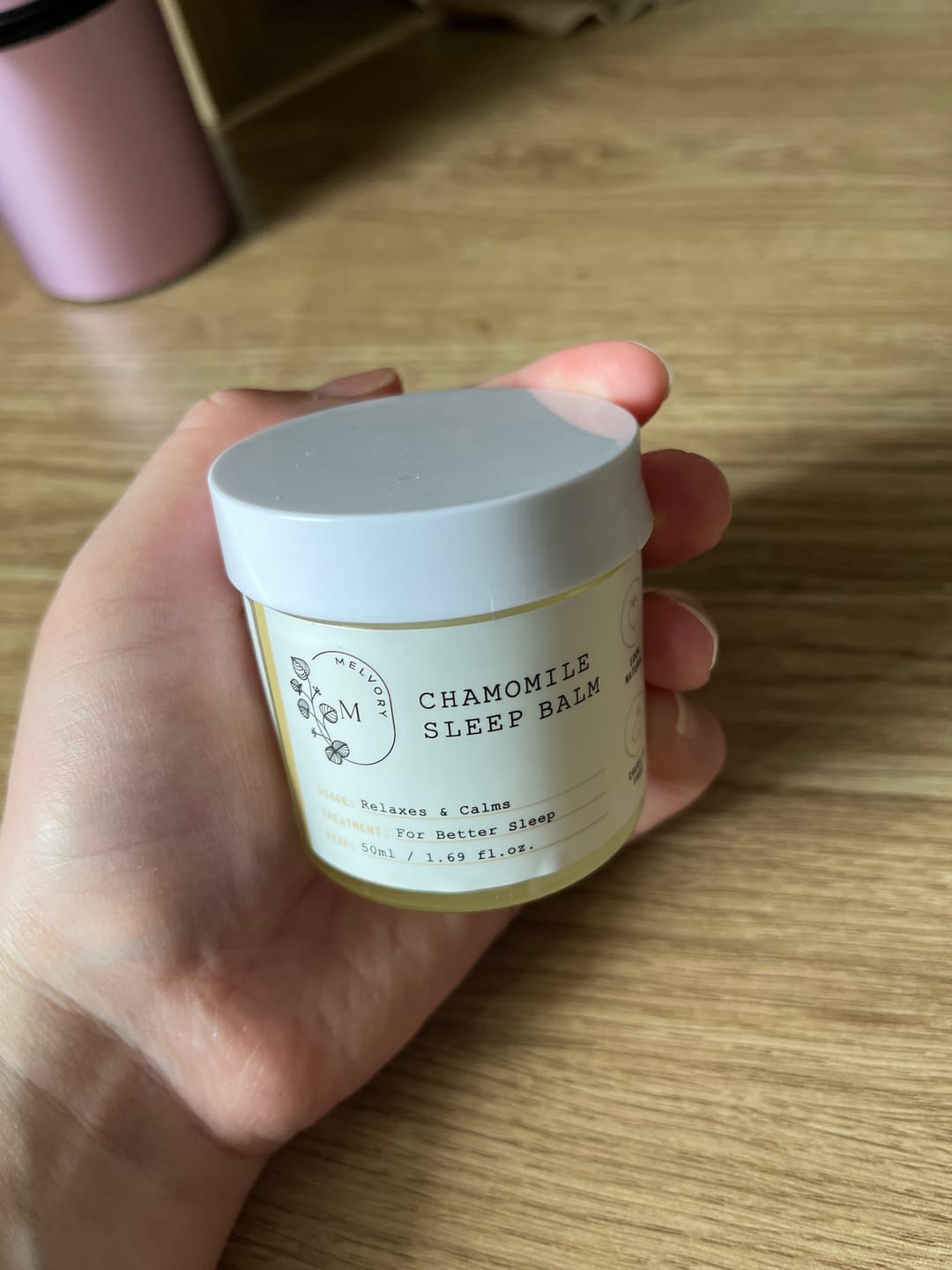 Customer photo review of Chamomile Sleep Balm