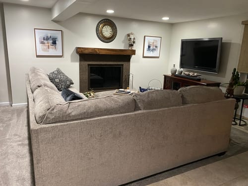 Customer photo review of Rustic Mantels