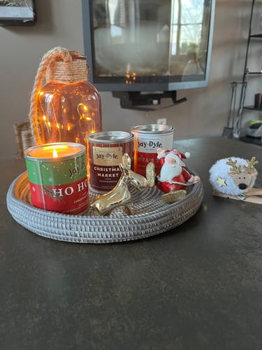 Customer photo review of Coffret 3 bougies artisanales de Noël