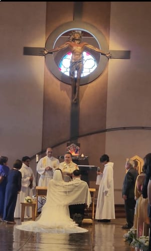 Customer photo review of The Embroidered Filipino Unity Veil