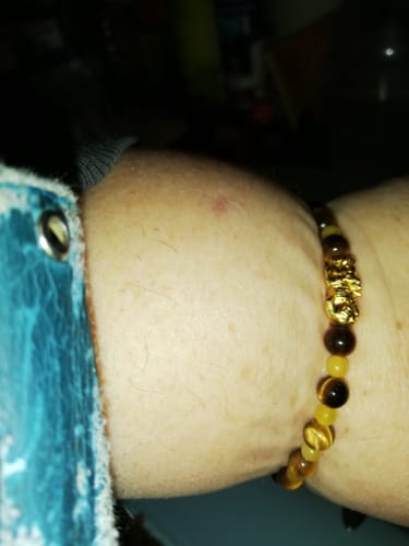 Customer photo review of BRACELET ABONDANCE PIXIU Œil de tigre et jade