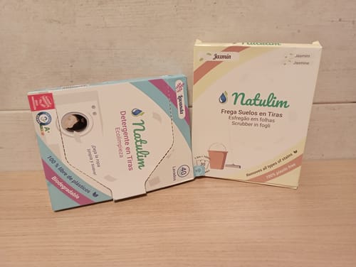 Customer photo review of Eco-Tiras de Detergente 40 lavados Natulim