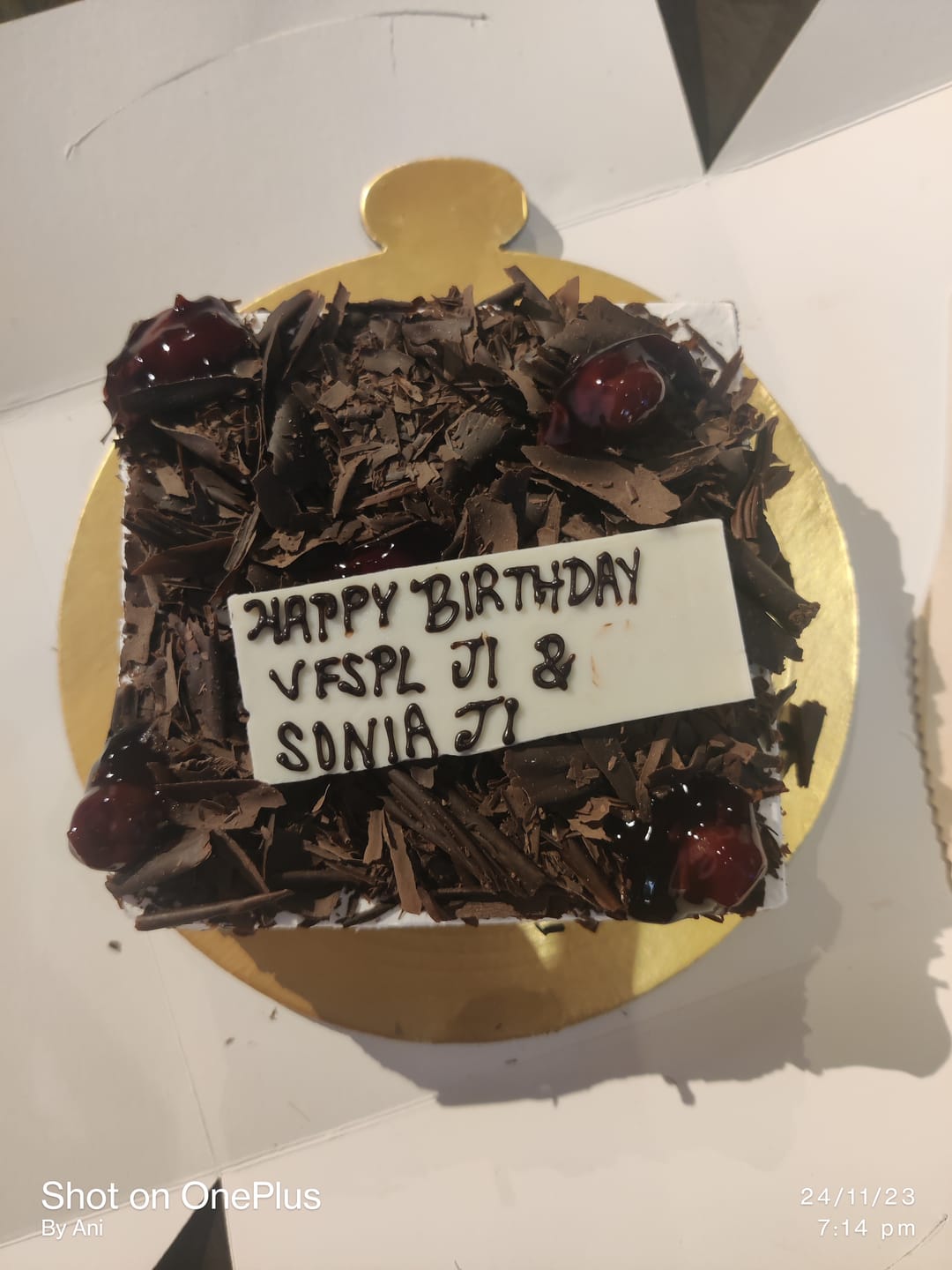 Customer photo review of German Black Forest Cake