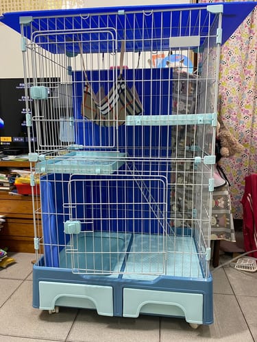 Customer photo review of 多功能雙層貓籠 貓咪別墅 大尺寸貓籠 貓籠 貓屋