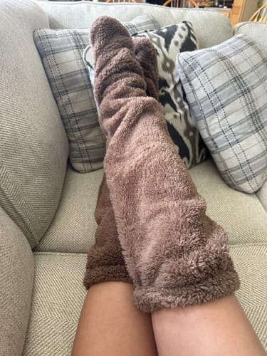 Customer photo review of BearSnugs Cozy Socks