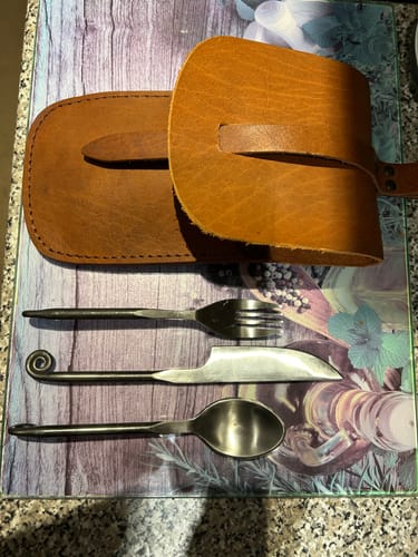Customer photo review of Hand-Forged Cutlery Set