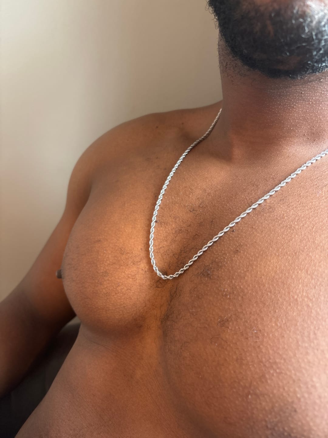 Customer photo review of CLEAN ROPE CHAIN. - 3MM WHITE GOLD