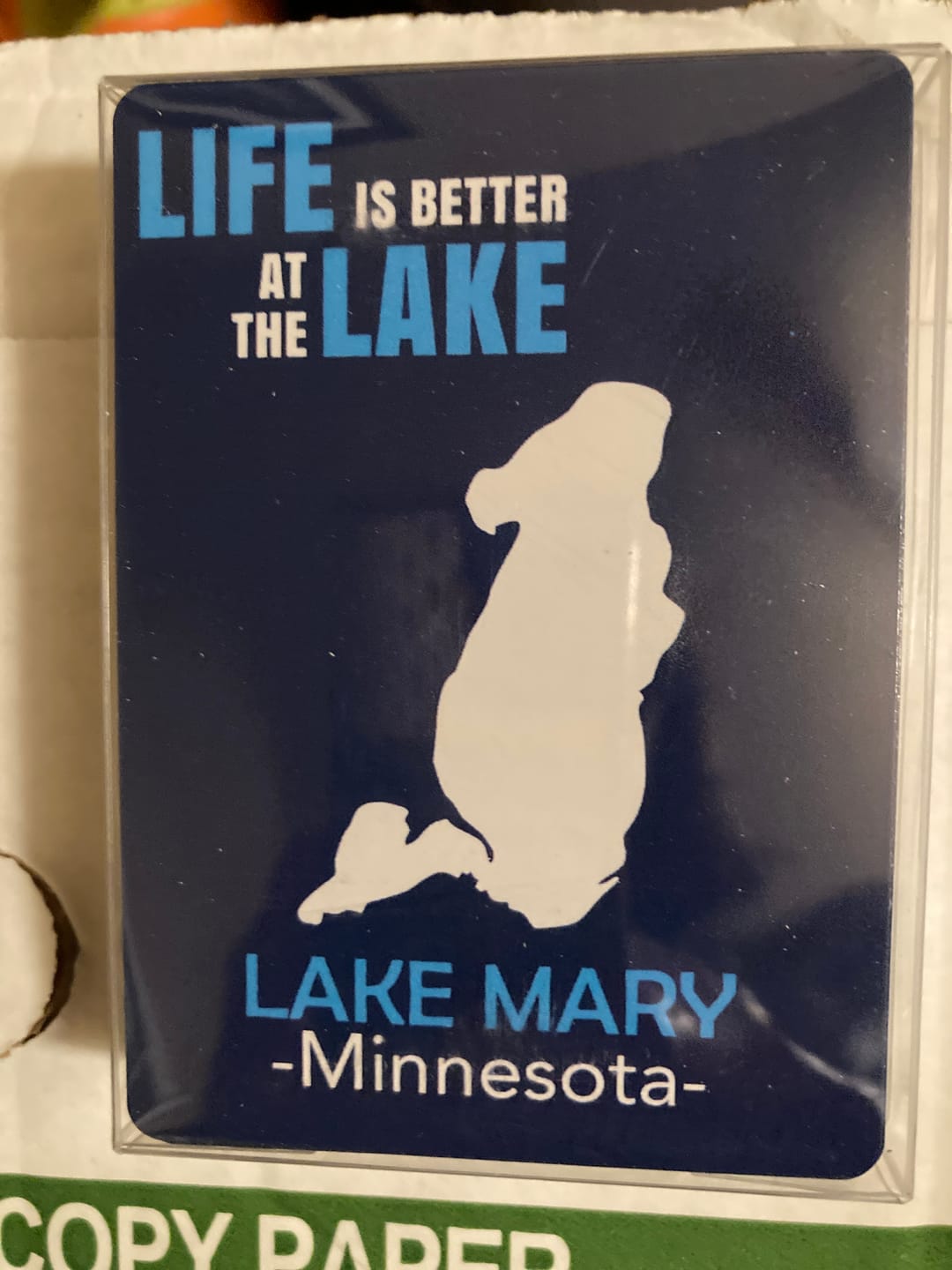 Customer photo review of Custom Lake Playing Cards