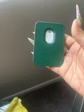 Customer photo review of Magsafe Magnetic Leather Wallet