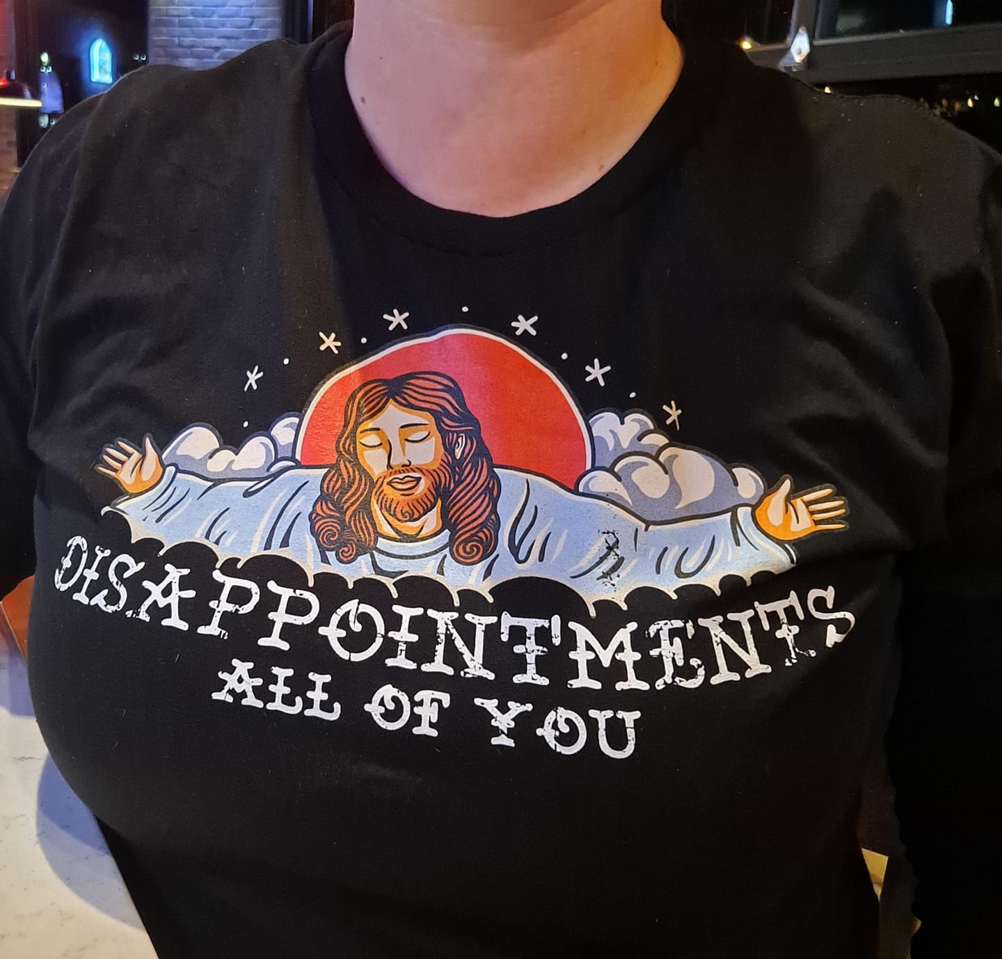 Customer photo review of Premium Disappointments All Of You Old School T-shirt