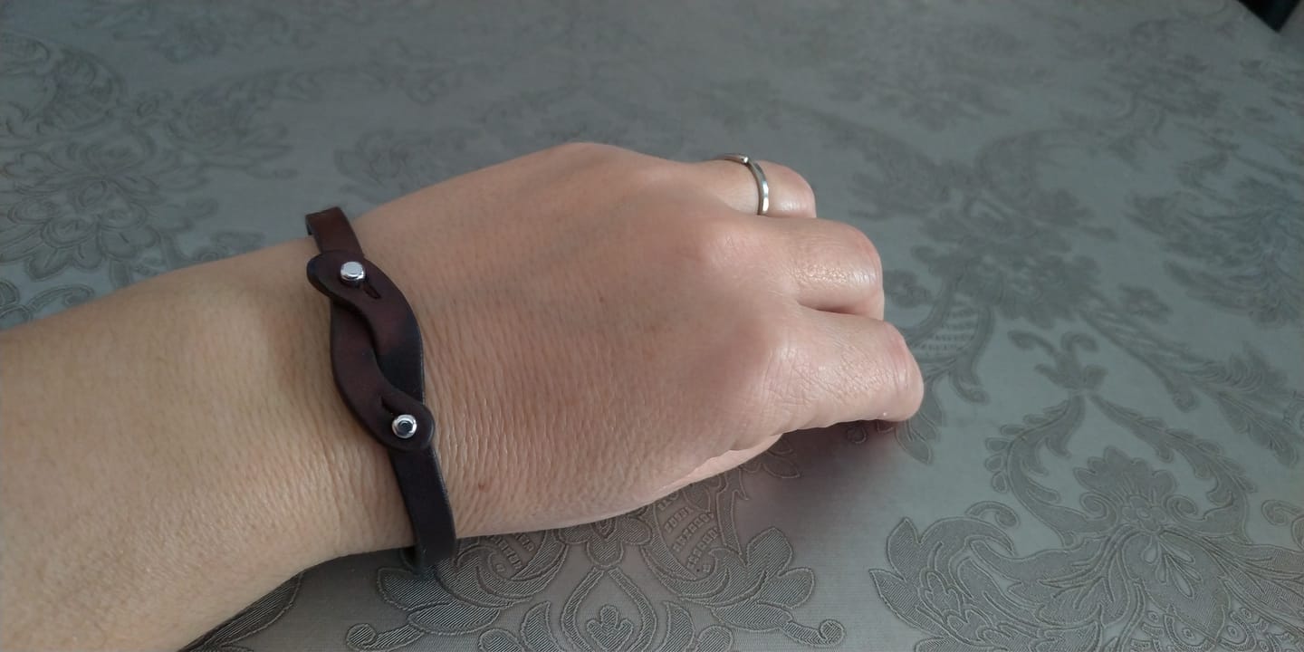 Customer photo review of Bracciale pelle Noi Tulsi