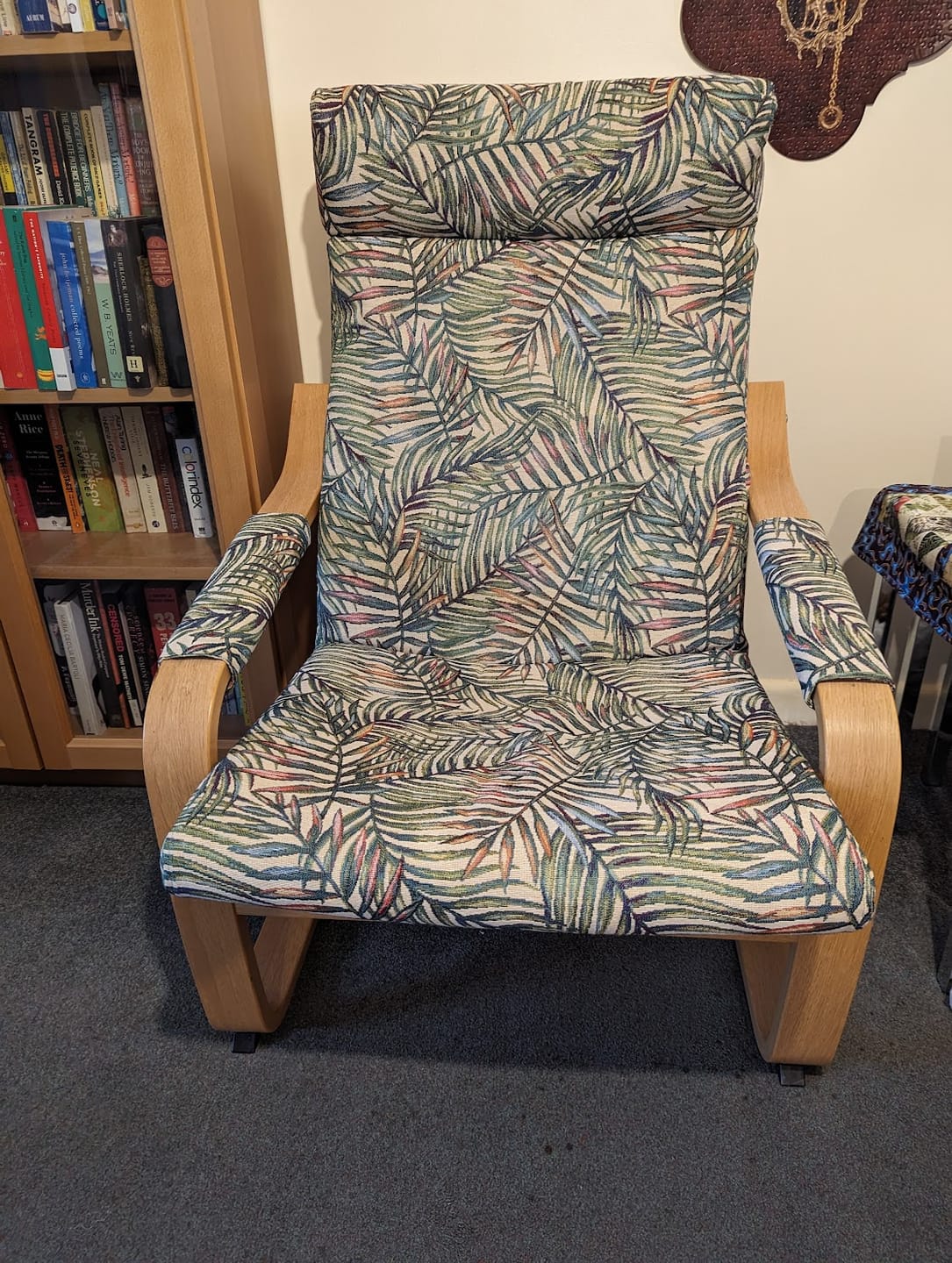 Customer photo review of Tropical Palm Leaves Tapestry Fabric