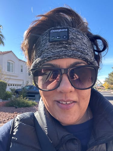Customer photo review of CozyBand Wireless Headphones