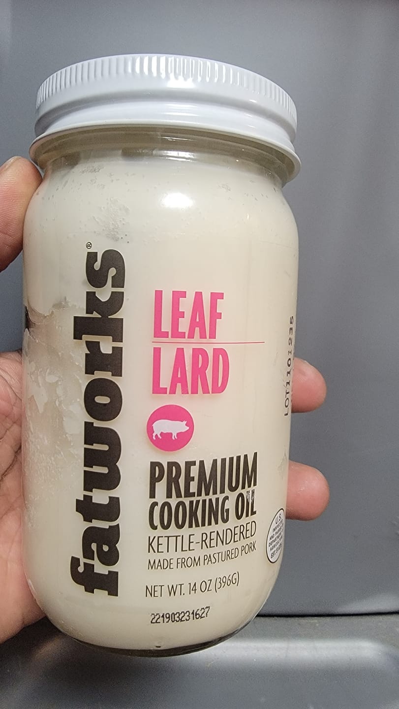 Customer photo review of Pasture Raised Leaf Lard (14 oz)