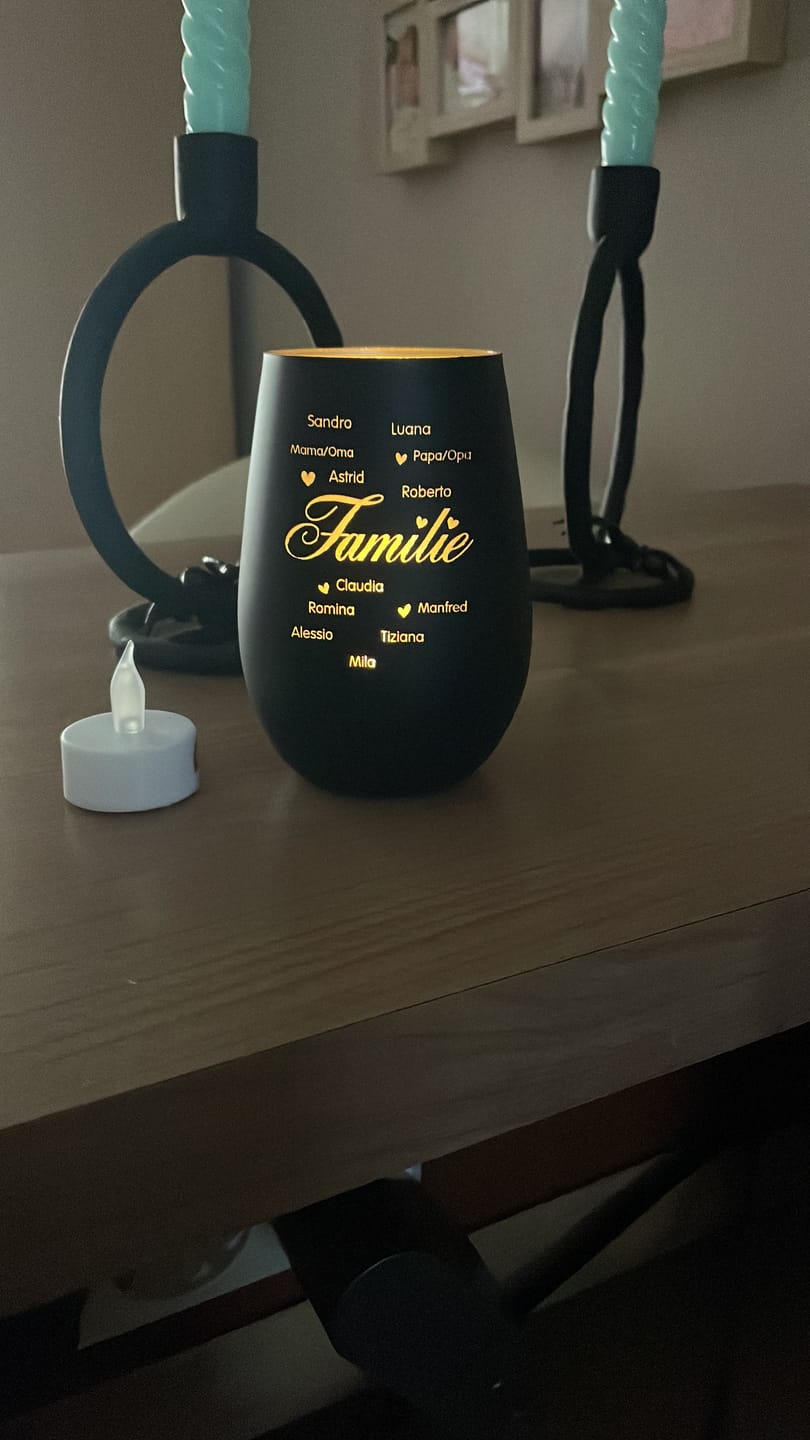 Customer photo review of Familie ist... - Familien-Windlicht