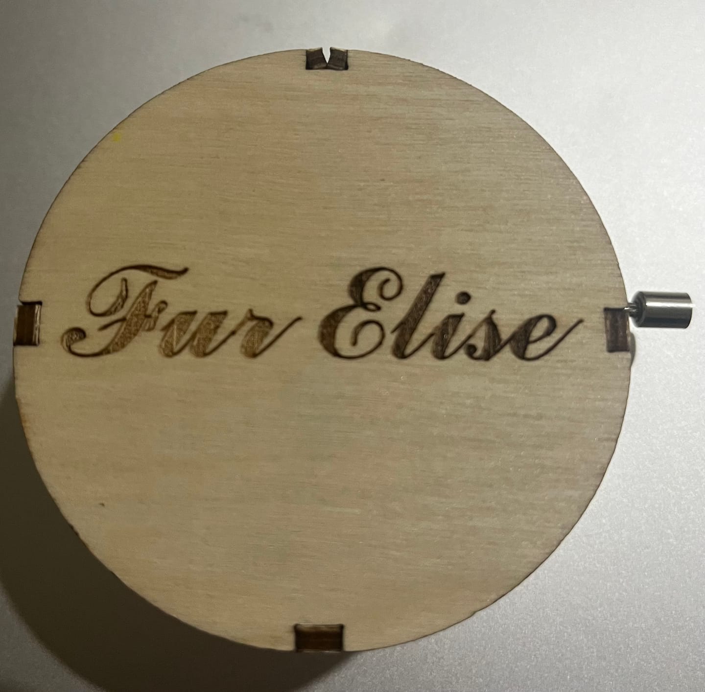Customer photo review of Cylindrical Hand Crank Music Box