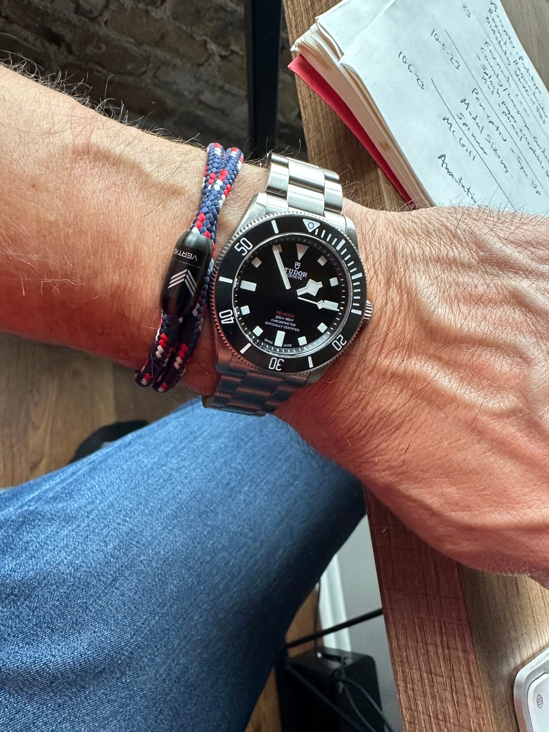 Customer photo review of Paracord Bracelet Magnetic Red Blue