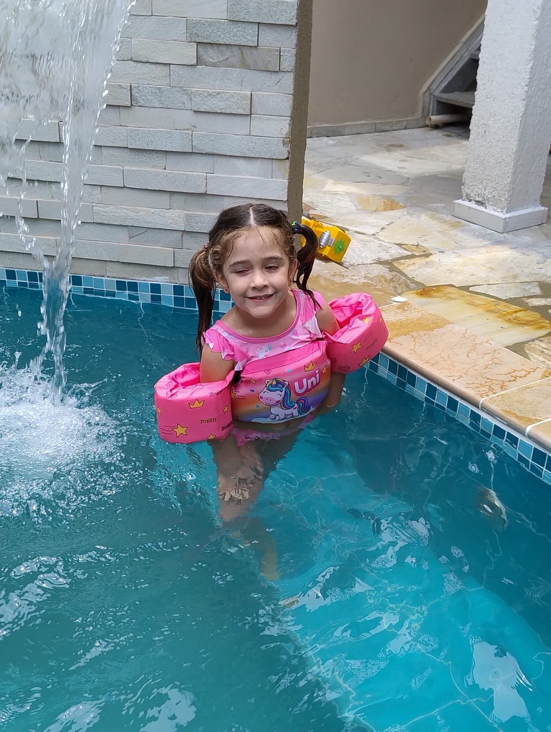 Customer photo review of Colete Flutuador Infantil