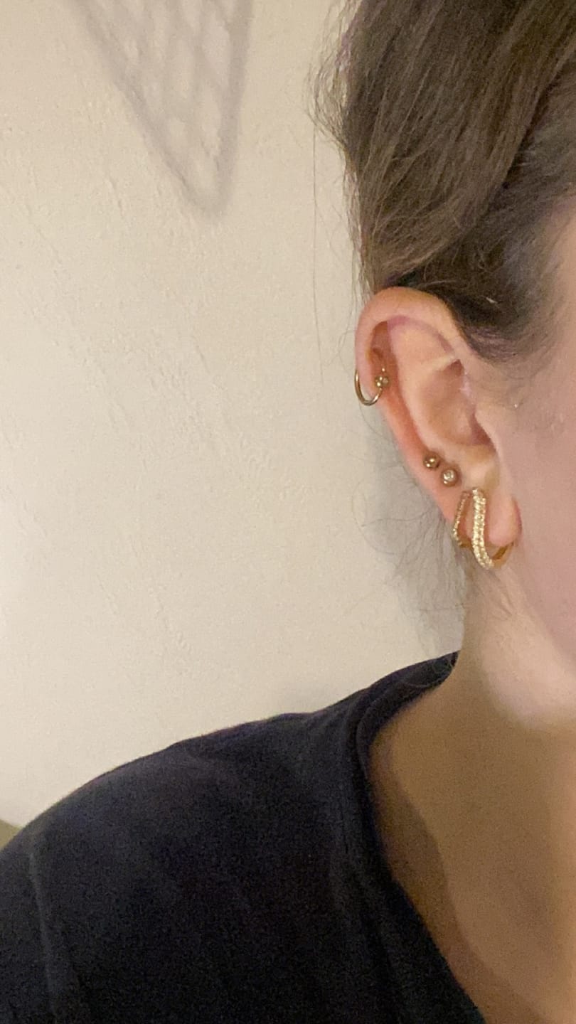 Customer photo review of Aroa Ohrringe | 925 Echtsilber