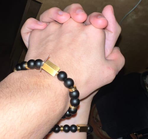 Customer photo review of MATTE BLACK BRACELET