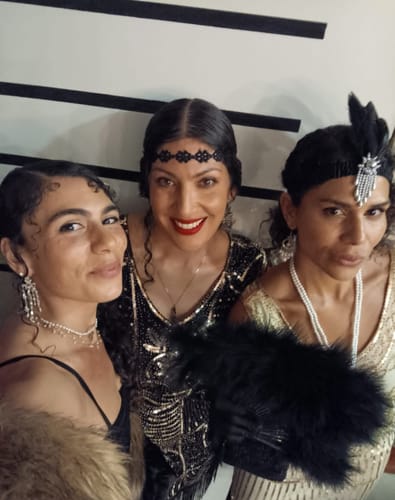 Aleta B. review of 1920s Black & Gold Sequin Eva Gatsby Dress image 3 out of 3