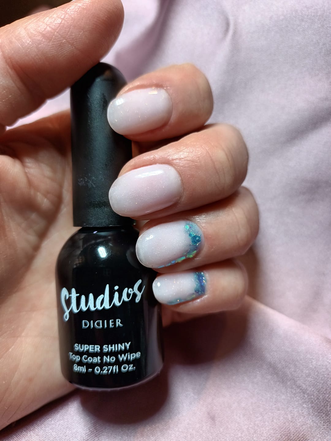 Customer photo review of Top Coat No Wipe, Super Lucios, DIDIER LAB, 8ML