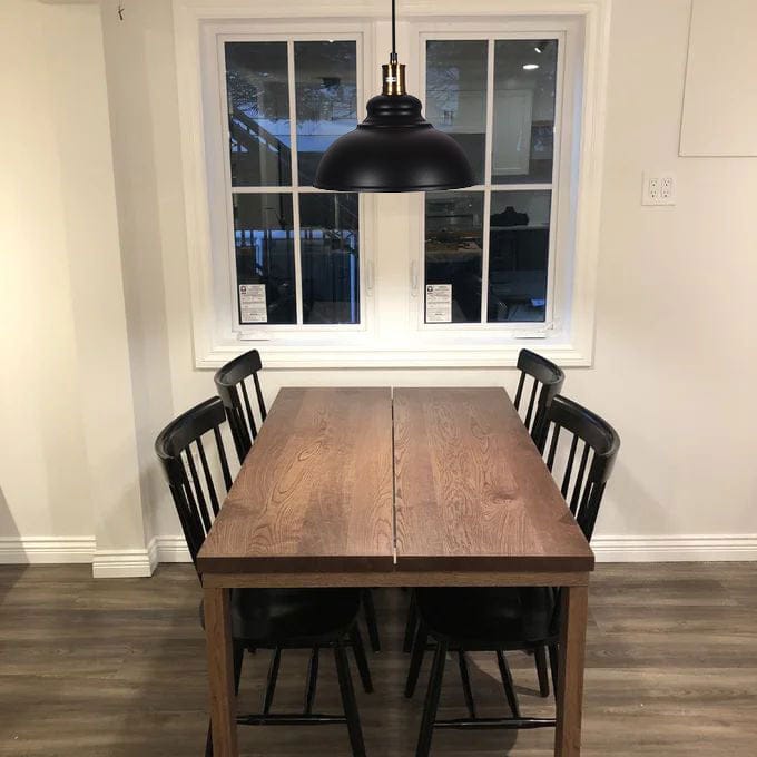 Customer photo review of Industrial Black Single Pendant Dome Light Fixture
